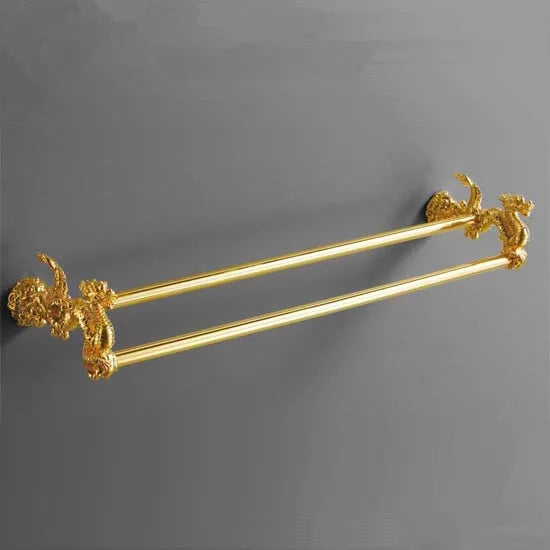 Juego de herrajes para baño DecorBites™ Dragon: Portarrollos de papel, toallero, jabonera (MB-0950A)