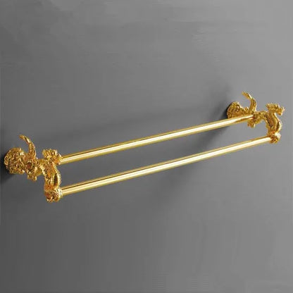 Juego de herrajes para baño DecorBites™ Dragon: Portarrollos de papel, toallero, jabonera (MB-0950A)