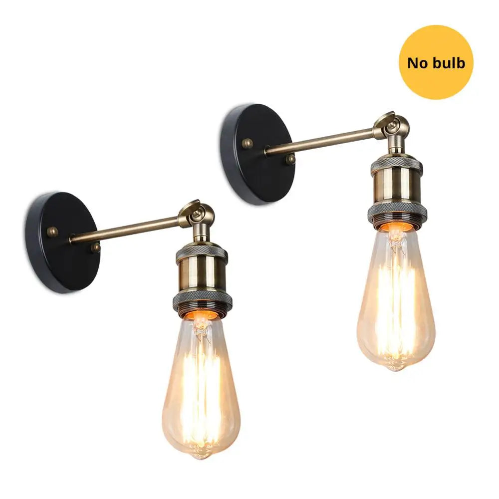 DecorBites™ Industrial Wall Sconce Set for Living Room Bedroom Aisle Lighting