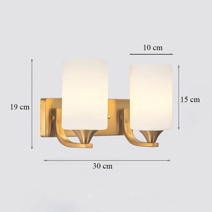 DecorBites™ Brass Glass Wall Sconce Lighting, Classic Nordic Loft Interior Fixture