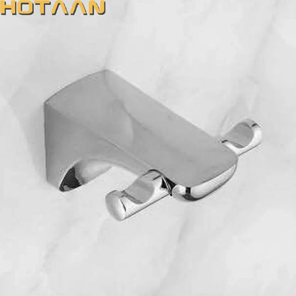 Gancho para bata DecorBites™ Crystal Zinc Chrome - Toallero de baño - Decoración de lujo para el hogar