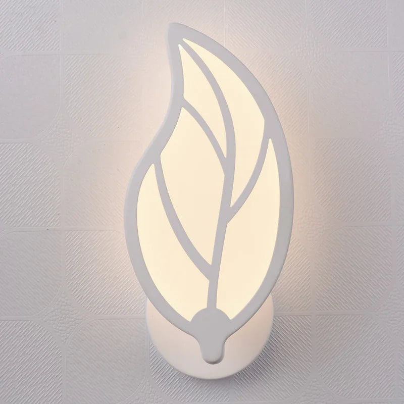 DecorBites™ Leaf Shape LED Wall Sconce for Living Room Bedroom Decor