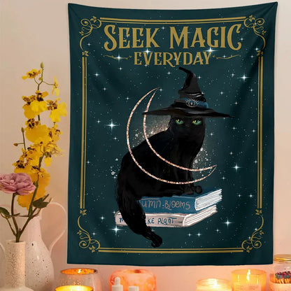 Decobites Magic Tarot Witch Art Tapestry Wall Hanging for Home Decor