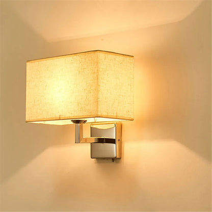 DecorBites™ LED Minimalist Wall Lamps with Rectangle Texture Shade for Living Room & Bedroom