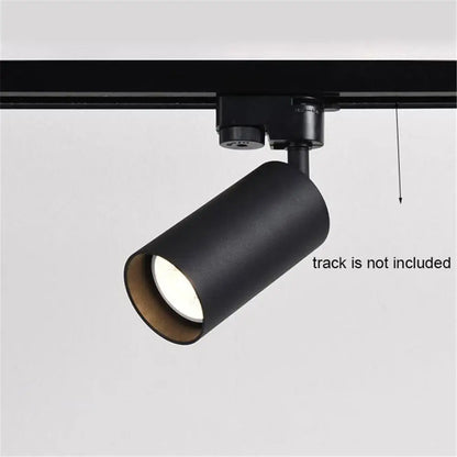 DecorBites™ Black White LED GU10 Track Lamps for Shop Rail, Aluminum Spotlights for Clothing Store