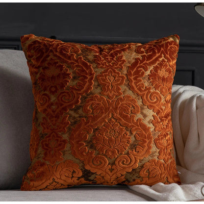 DecorBites™ Damask Cut Velvet Baroque Style Cushion Covers 45x45cm