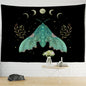 Decobites Psychedelic Butterfly Tapestry Wall Mount Moon Hippie Decor