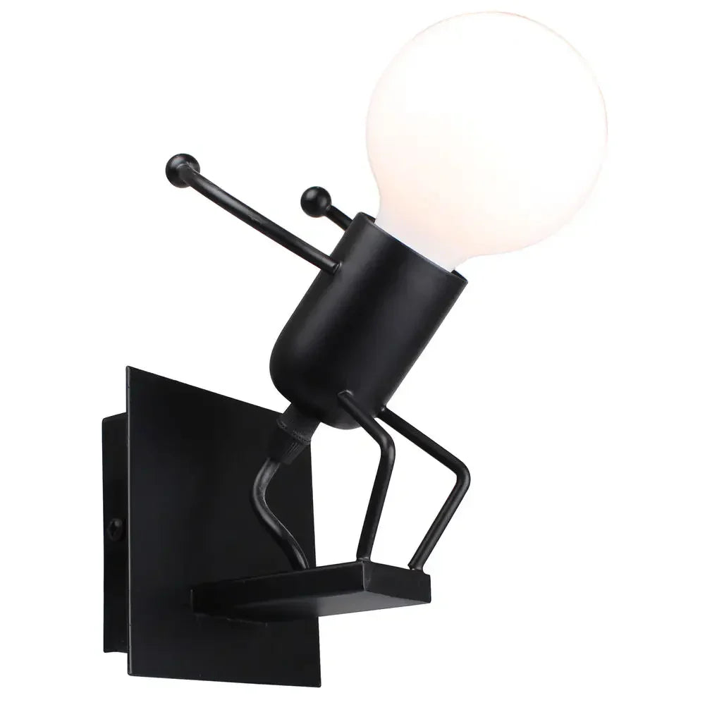 Aplique de pared LED creativo DecorBites™ para interiores, estilo moderno, de hierro, casquillo E27