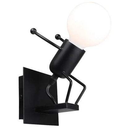 Aplique de pared LED creativo DecorBites™ para interiores, estilo moderno, de hierro, casquillo E27