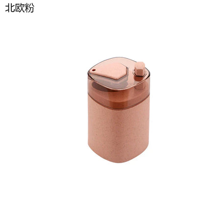 حامل موزع أعواد الأسنان الأوتوماتيكي من ديكوربايتس™ | حاوية من قش القمح قابلة للدفع