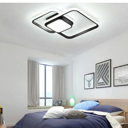 DecorBites™ LED Chandelier: Modern Dimmable Light for Living Room, Kitchen, and Aisle