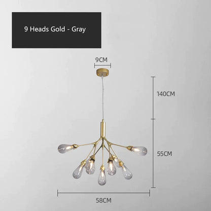 DecorBites™ Elegant Firefly Chandelier - Luxury Nordic Bedroom & Restaurant Lighting