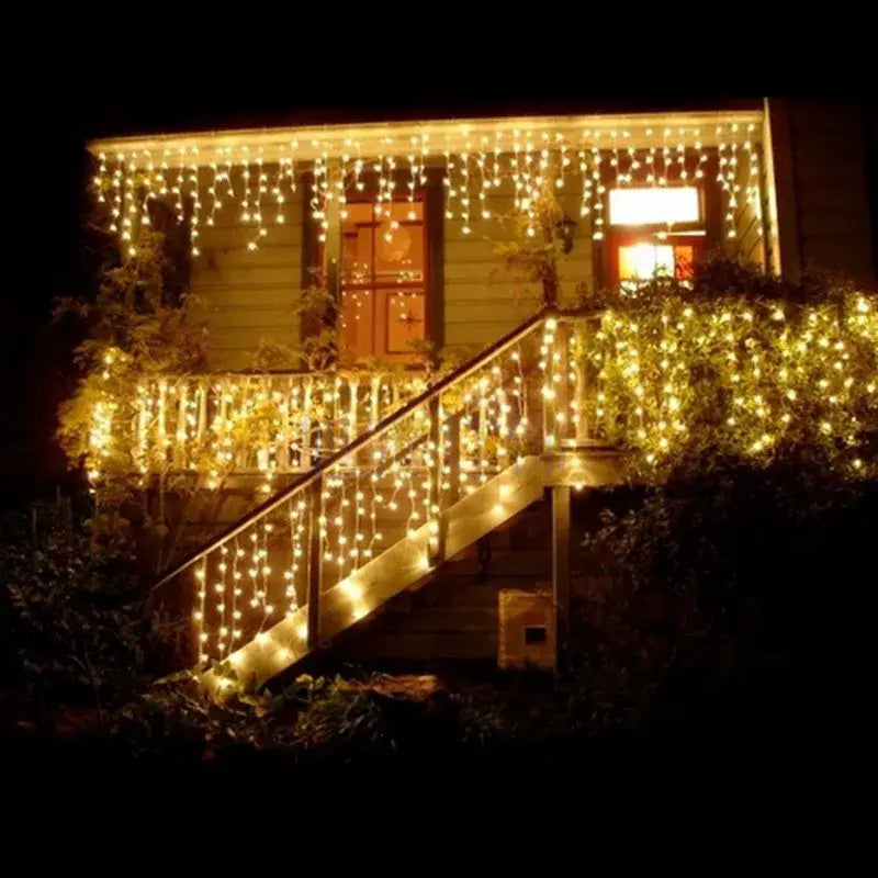DecorBites™ Festive USB Fairy Lights Curtain Set
