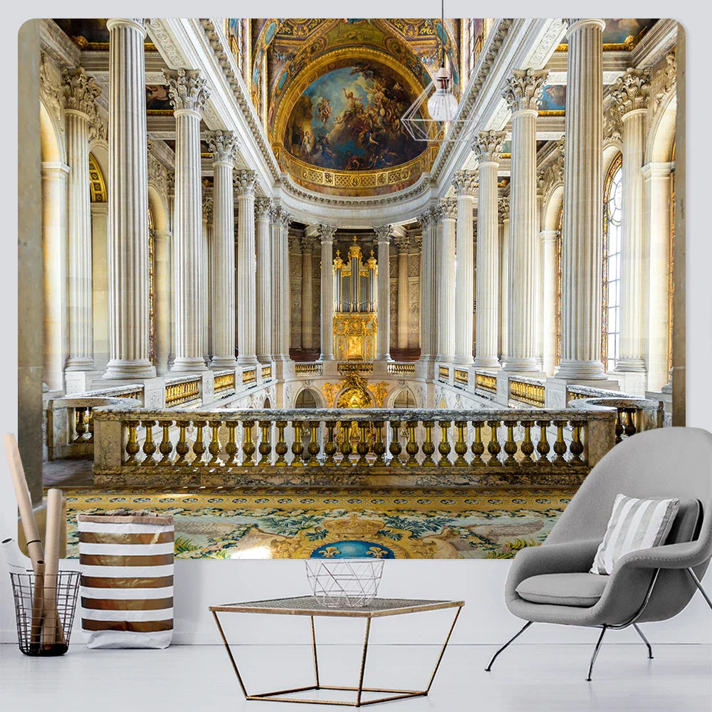 ديكور بايتس™ - نسيج ملائكي: ديكور جداري مستوحى من الكنيسة بتصميم بوهو للمنزل - أغطية سرير، أريكة، أو بطانية