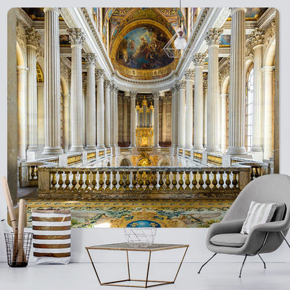 ديكور بايتس™ - نسيج ملائكي: ديكور جداري مستوحى من الكنيسة بتصميم بوهو للمنزل - أغطية سرير، أريكة، أو بطانية