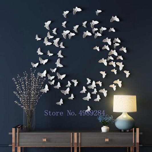 DecorBites™ Butterfly Wall Mount: Modern 3D Home Decor for Kids' Room or Background Wall