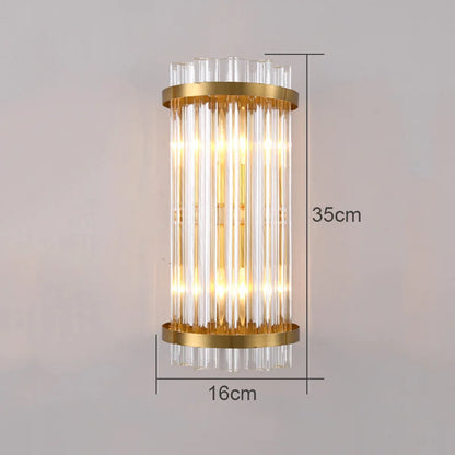 DecorBites™ Crystal Wall Lamp: Elegant Lighting for Living Room, Bedroom, and Staircase