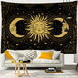 Fantasy Sun Moon Tapestry Wall Hanging Bohemian Hippie Witchcraft Decor by Decobites