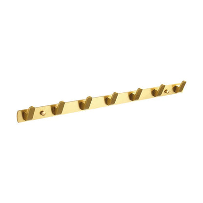 DecorBites™ Brushed Gold Aluminum Robe Hooks Set for Bathroom and Kitchen