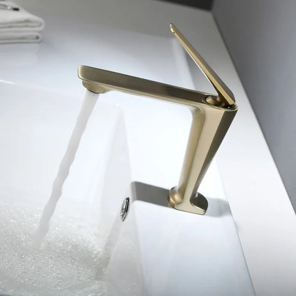 Grifo de lavabo DecorBites™ en oro cepillado - Grifo de agua fría/caliente - Mezclador de montaje sobre encimera