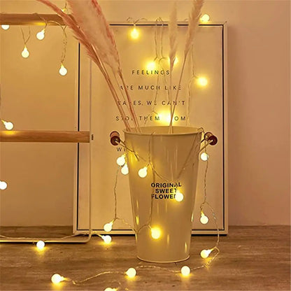 DecorBites™ LED Globe Ball String Lights for Indoor Outdoor Decor