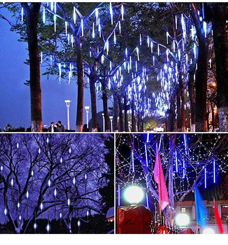 Decorbites™ Luces LED de Cadena con Efecto Ducha de Meteoros para Decoración Exterior