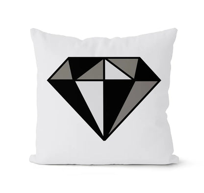 طقم أغطية وسائد هندسية باللونين الأبيض والأسود من DecorBites™ - وسادة لتزيين الأريكة المنزلية