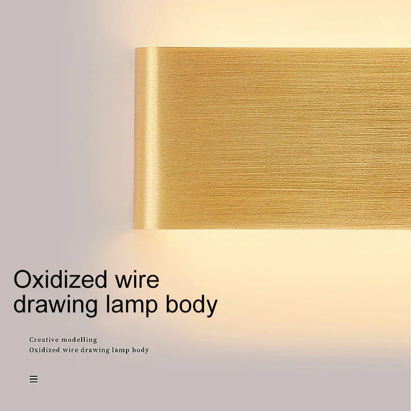 DecorBites™ LED Aluminum Mirror Light Wall Lamp for Corridor, Bedside, Bathroom - Nordic Modern Design