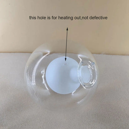 DecorBites™ Glass Shade Cover Replacement with 2cm Fitter Opening for Globe D8cm-D25cm Sizes