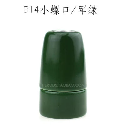 DecorBites™ Ceramic E14 Socket Bulb Holder Table Pendant Light Fitting-Lamp Holder Base