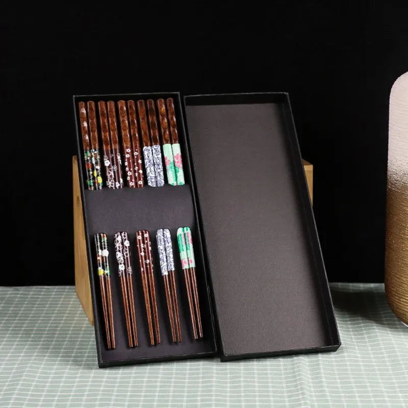 عيدان تناول الطعام المصنوعة من خشب الخيزران من DecorBites™ للسوشي وتناول الطعام