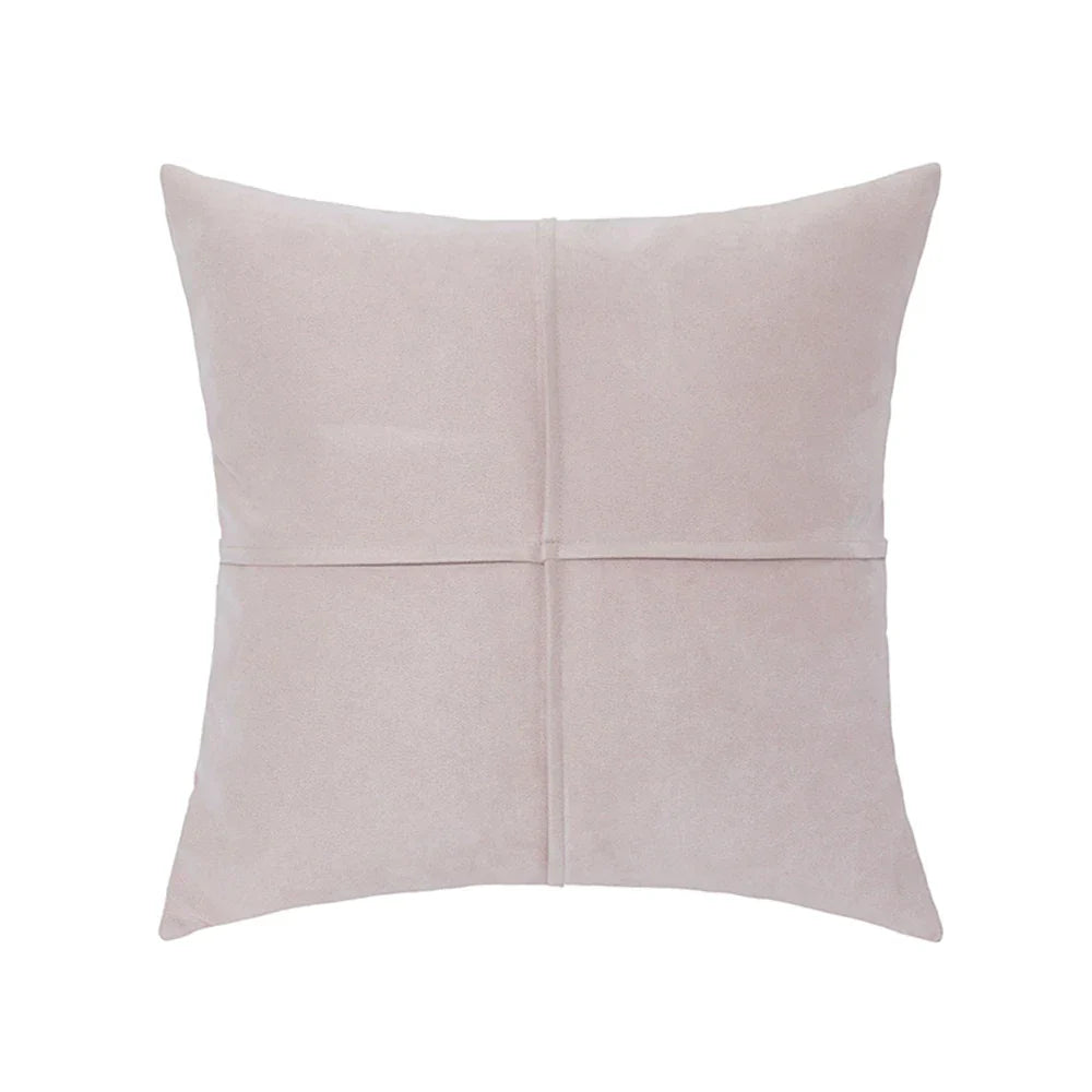 Funda de cojín DecorBites™ con diseño de cruz en imitación de ante para coche, sofá cama y decoración del hogar