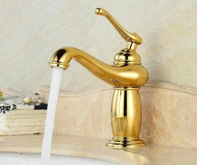 Grifo de baño en bronce antiguo Decorbites™ con mango único mezclador