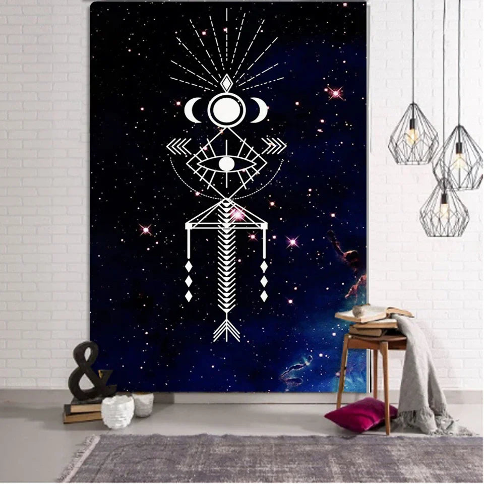 Decobites Tarot Card Tapestry Wall Hanging for Astrology and Boho Decor