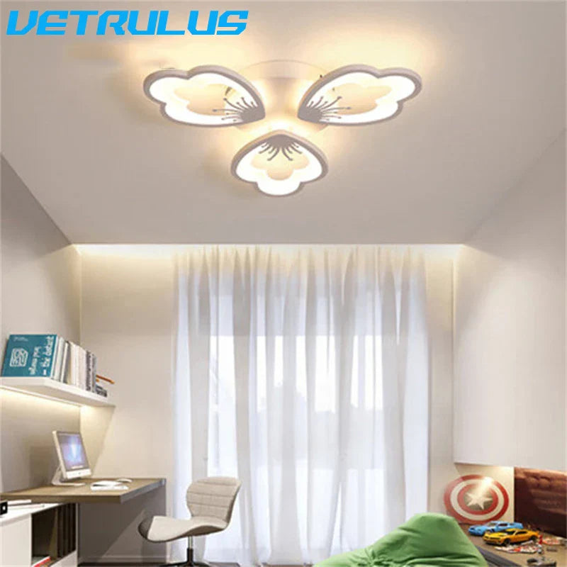 Acrylic Lotus LED Chandelier