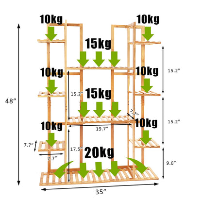 Pernilla - Tall Plant Stand Tiered Plant Stand Plant Shelf Indoor & Outdoor Plant Shelf Flower Stand