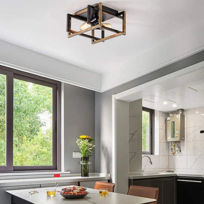 DecorBites™ Black Modern LED Ceiling Chandelier for Living Room Bedroom Study Home