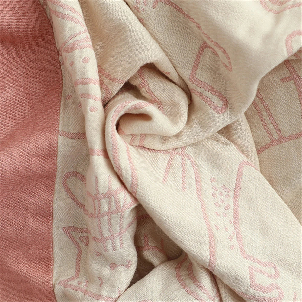 DecorBites™ Japanese Summer Cotton Bamboo Blanket - High Quality Bedspread