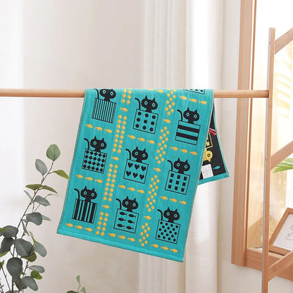 DecorBites™ Cotton Gauze Hand & Face Towel Set - 35x75 CM - 20 Colors