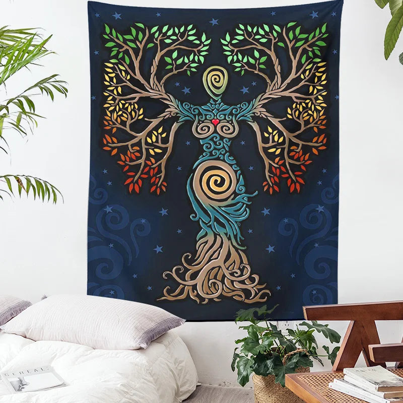 Decobites Tarot Mysterious Tree of Life Wall Decor Tapestry Art Dorm Room