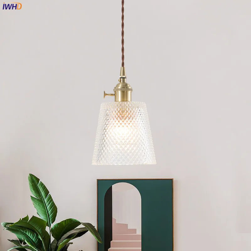 Lámparas Colgantes de Vidrio Decorbites™: Estilo Nórdico Japonés, Lámpara LED Industrial Vintage para Hogar, Bar, Café
