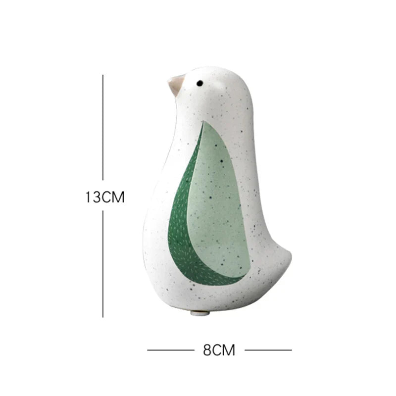 DecorBites™ Chinese Bird Figurines: Modern Ceramic Sculptures for Home Decor & Wedding Gifts