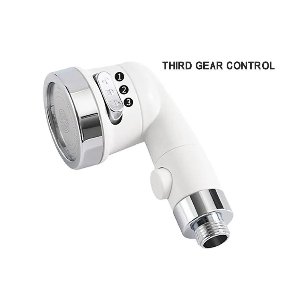 Grifo de ducha de mano DecorBites™ de 3 modos, color blanco, para baño y cocina