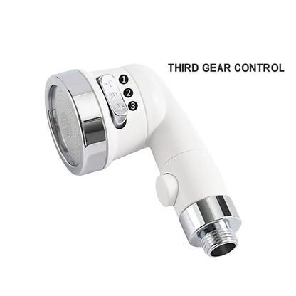 Grifo de ducha de mano DecorBites™ de 3 modos, color blanco, para baño y cocina