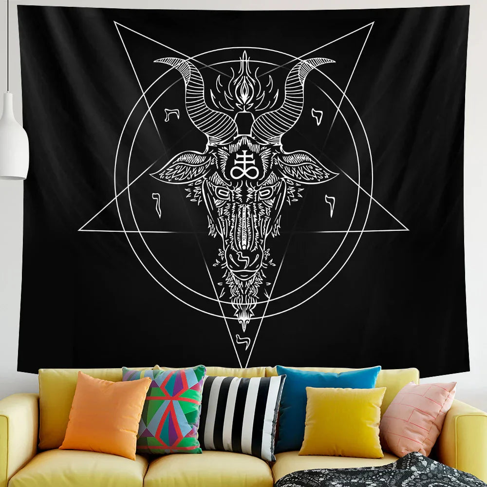 Decobites Viking Energy Meditation Tapestry: Spiritual Home Decor for Hippie Bohemian Vibes