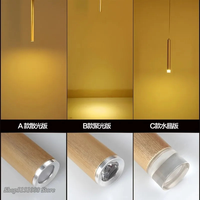 ديكوربايتس™ مصباح معلق من أنبوب الألومنيوم لغرفة الطعام والمطبخ وديكور المنزل