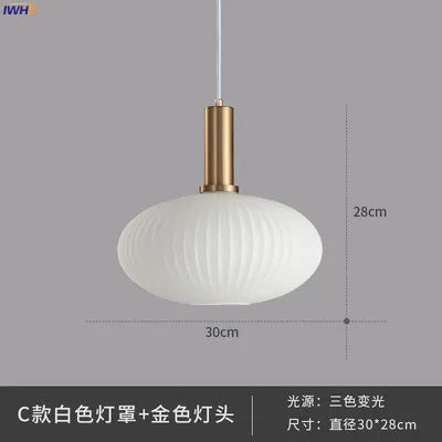 Lámparas colgantes de cristal DecorBites™: Lámpara colgante LED de estilo nórdico moderno para dormitorio, sala de estar y comedor.