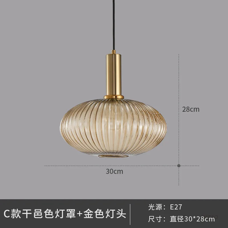 Lámparas colgantes de cristal DecorBites™: Lámpara colgante de estilo nórdico para dormitorio o cocina