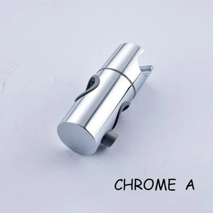 حامل رأس الدش المنزلق القابل للتعديل من DecorBites™، ملحق تثبيت من الكروم