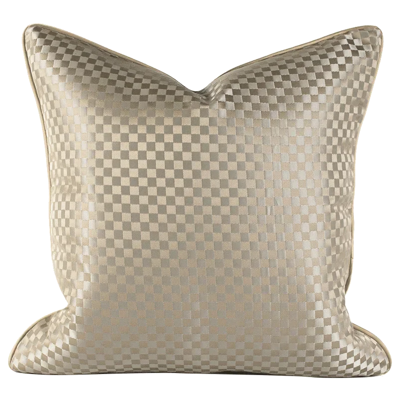 غطاء وسادة مربع من قماش الجاكار بتصميم منظر طبيعي آسيوي من DecorBites™ مقاس 45×45 سم